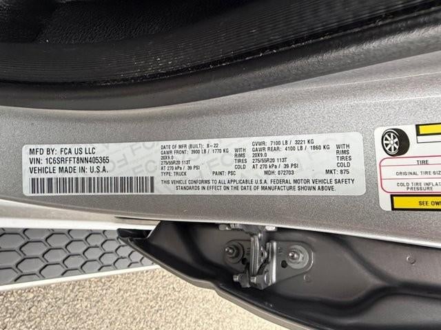 2022 RAM 1500 Big Horn 4x4 Crew Cab 5'7" Box