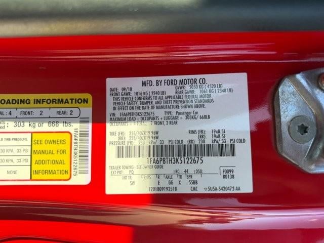 2019 Ford Mustang EcoBoost Premium Fastback