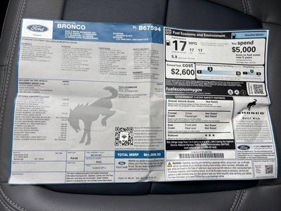 2023 Ford Bronco Outer Banks 2 Door Advanced 4x4