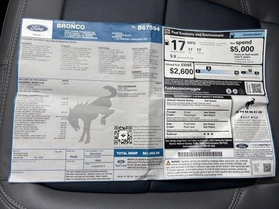 2023 Ford Bronco Outer Banks 2 Door Advanced 4x4