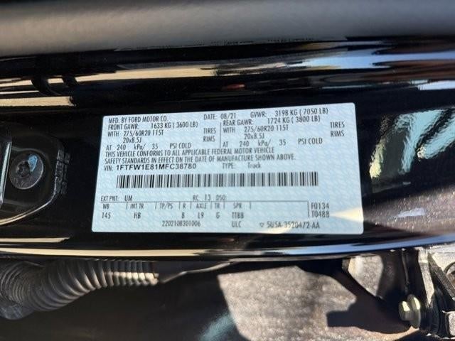 2021 Ford F-150 LARIAT 4WD SuperCrew 5.5' Box