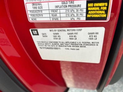 2005 Chevrolet Corvette 2dr Cpe