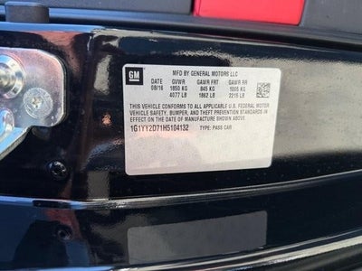 2017 Chevrolet Corvette Grand Sport Coupe 2LT