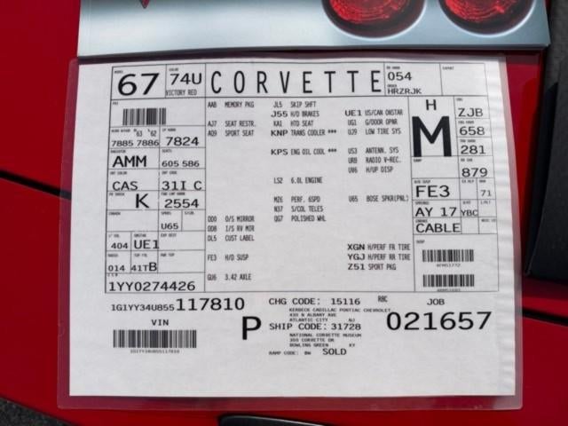 2005 Chevrolet Corvette 2dr Convertible