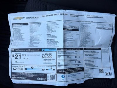 2024 Chevrolet Colorado Crew Cab Short Box 2-Wheel Drive LT