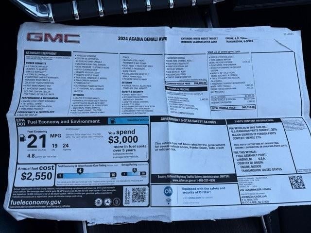 2024 GMC Acadia AWD Denali