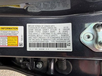 2025 Honda Civic Sedan Sport CVT