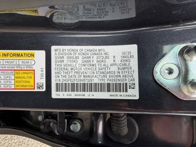 2025 Honda Civic Sedan Sport CVT