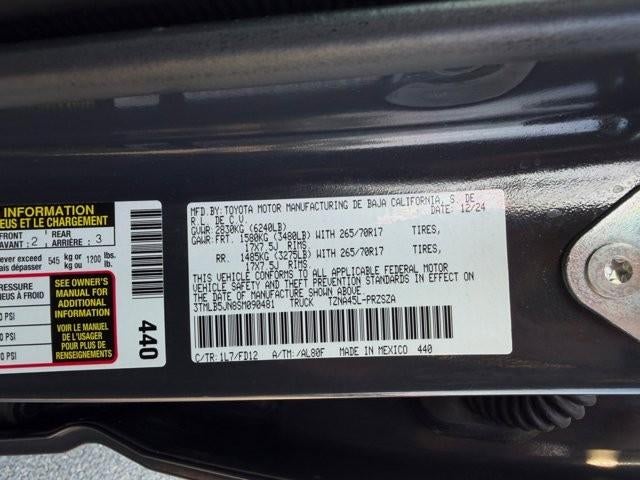 2025 Toyota Tacoma 4WD 4WD TRD Off Road Double Cab 5' Bed MT (Natl)