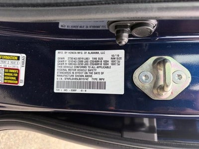 2020 Honda Odyssey Touring Auto