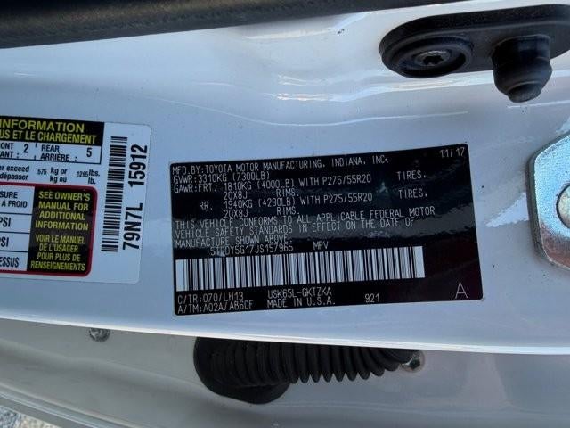 2018 Toyota Sequoia Platinum 4WD (Natl)