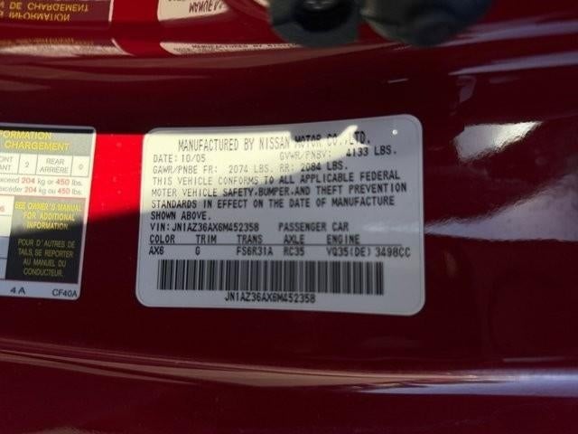 2006 Nissan 350Z 2dr Roadster Grand Touring Manual