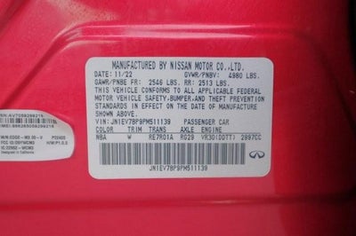 2023 INFINITI Q50 LUXE RWD