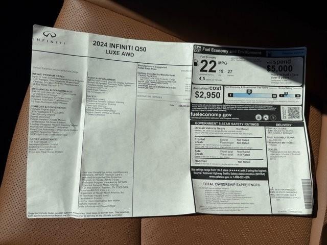 2024 INFINITI Q50 LUXE AWD