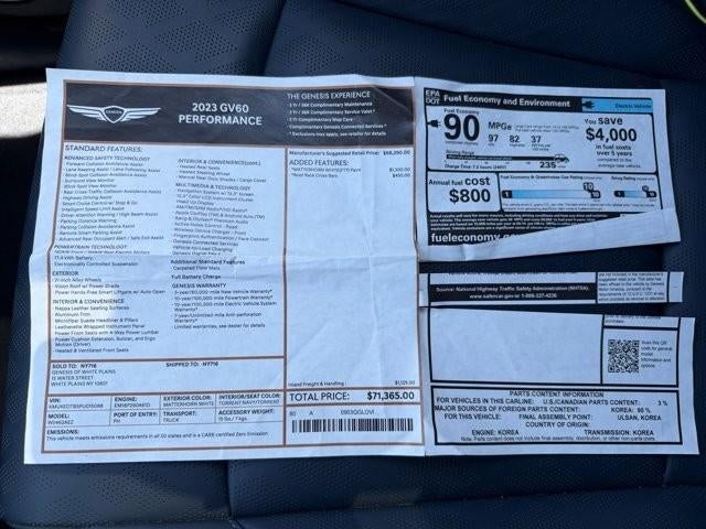 2023 Genesis GV60 Performance AWD