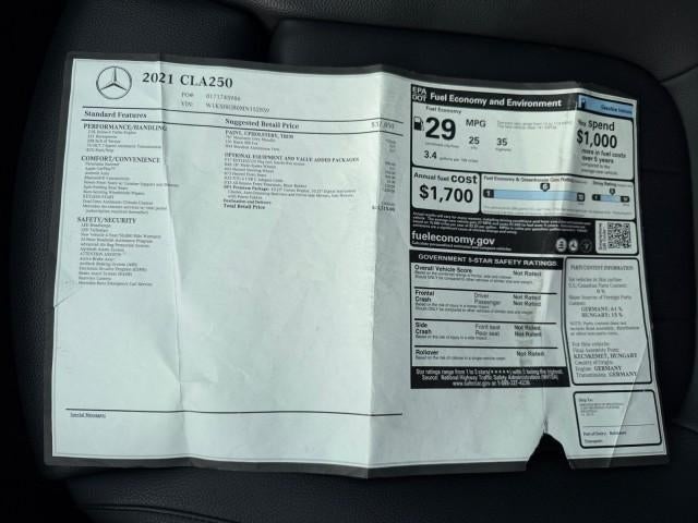 2021 Mercedes-Benz CLA CLA 250 Coupe