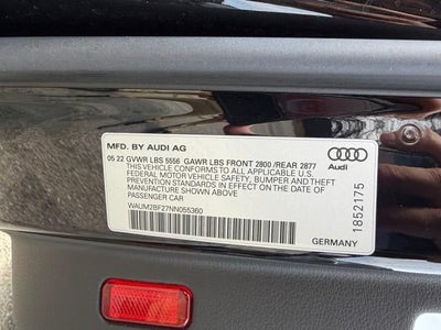 2022 Audi A6 Sedan Prestige 55 TFSI quattro