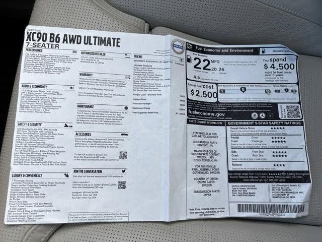 2023 Volvo XC90 B6 AWD Ultimate 7P