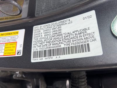 2022 Honda Accord Hybrid Touring Sedan