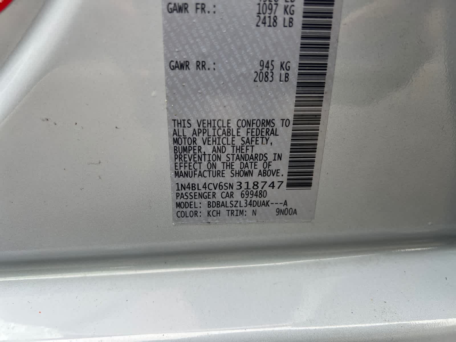 2025 Nissan Altima SR