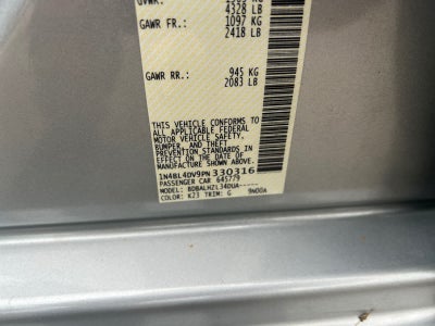 2023 Nissan Altima 2.5 SV Sedan