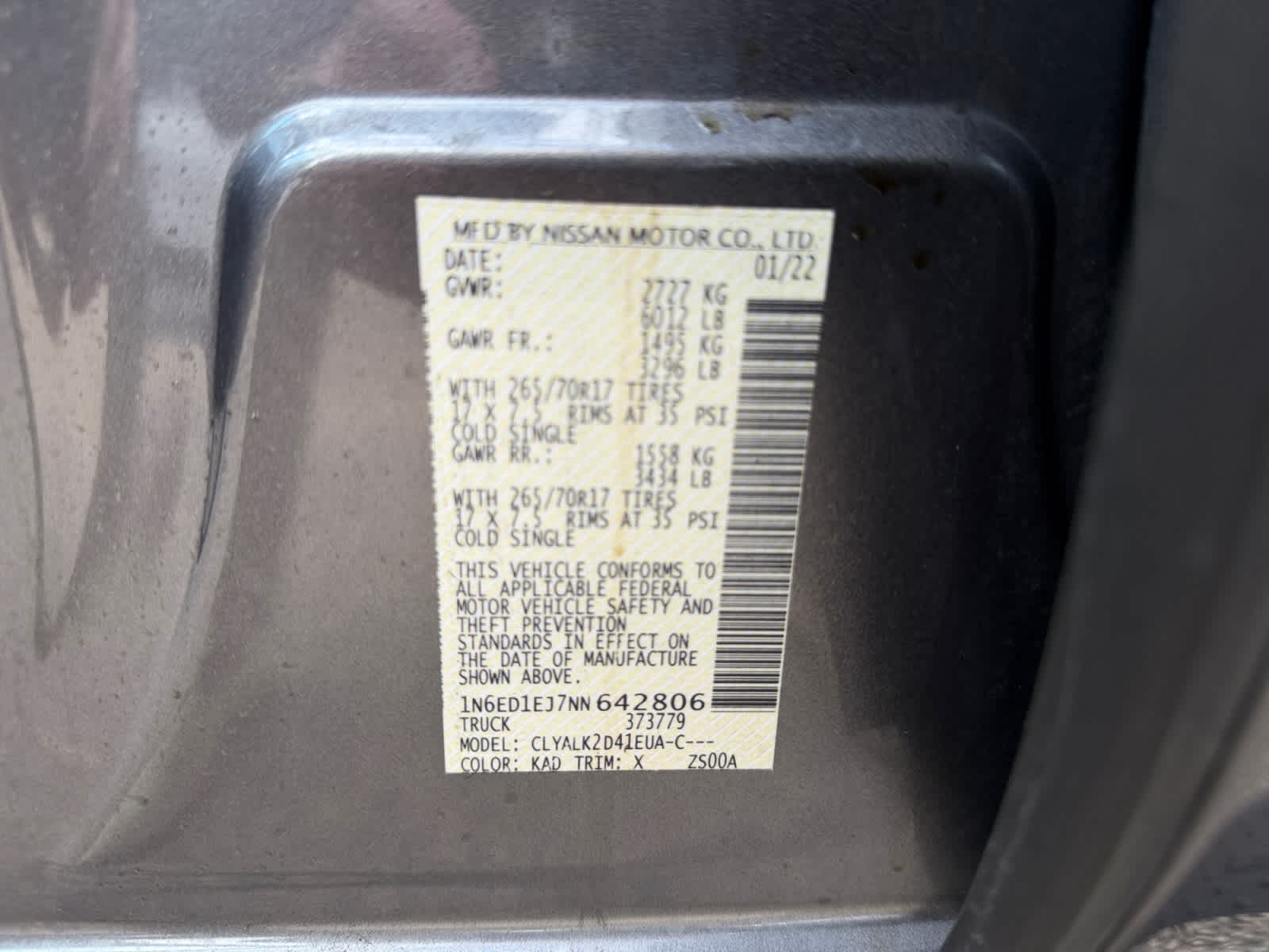 2022 Nissan Frontier Crew Cab 4x2 PRO-X Auto