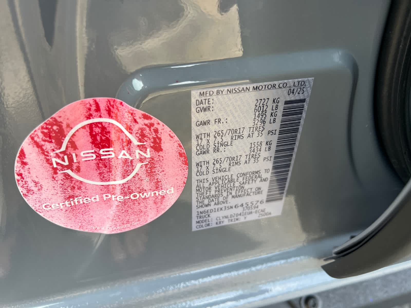 2025 Nissan Frontier Crew Cab PRO-4X®
