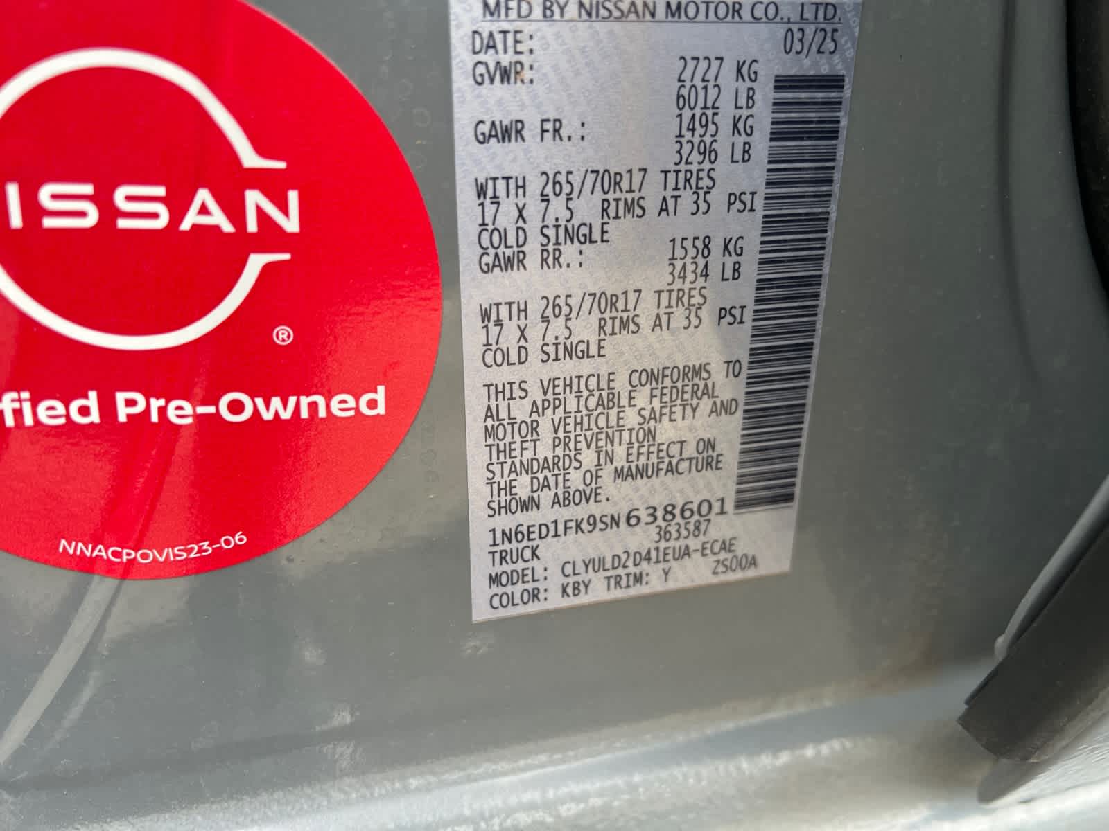 2025 Nissan Frontier Crew Cab PRO-4X® Long Bed
