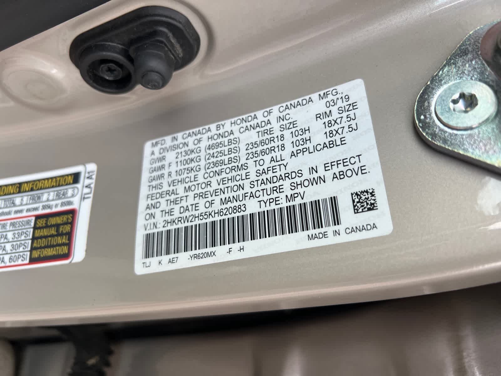 2019 Honda CR-V EX AWD