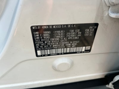 2019 Honda HR-V EX-L AWD CVT