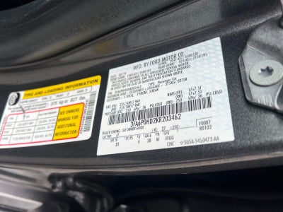 2019 Ford Fusion SE FWD