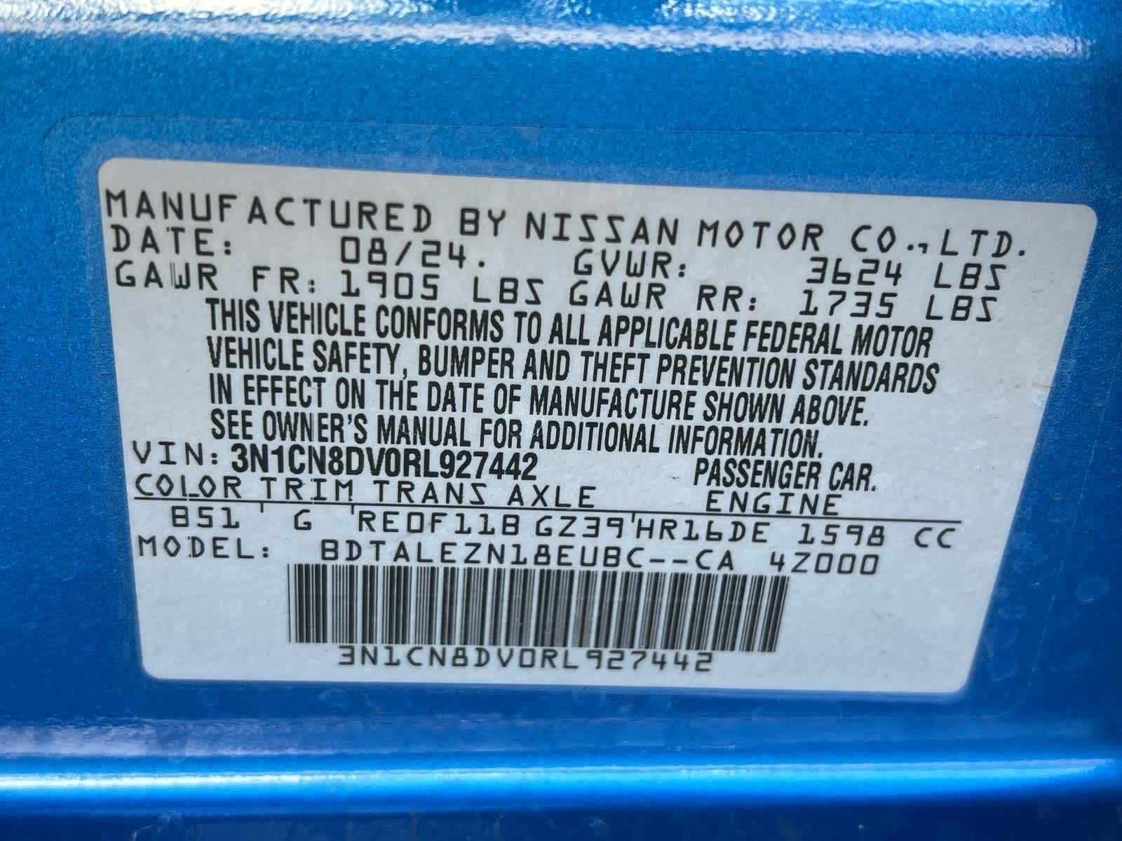2024 Nissan Versa S
