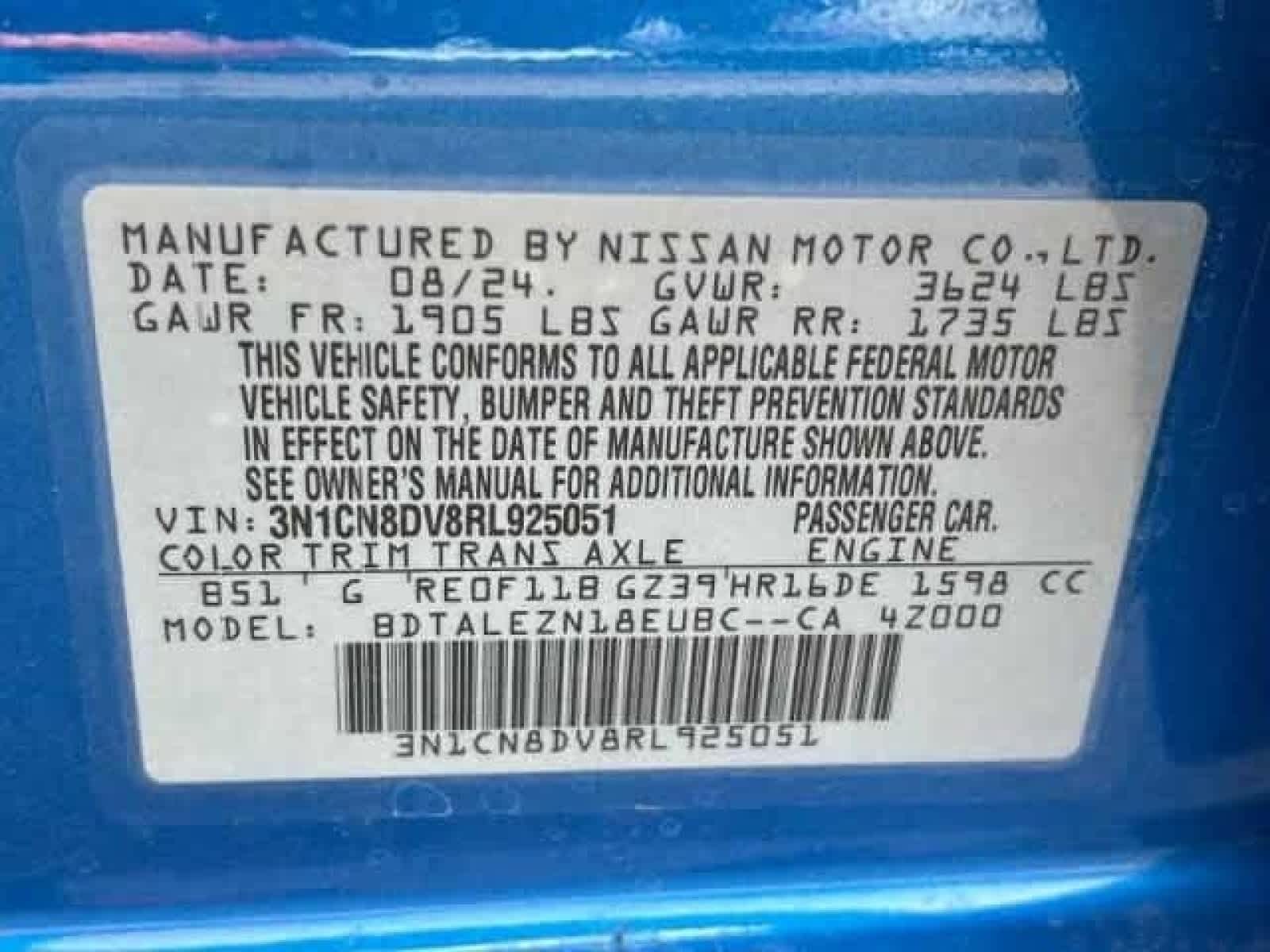 2024 Nissan Versa S