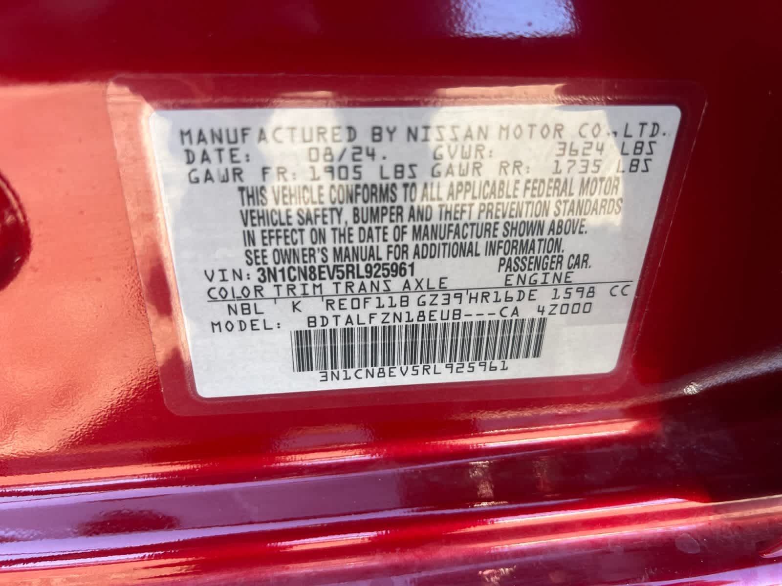 2024 Nissan Versa SV