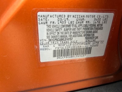 2019 Nissan Kicks SV FWD