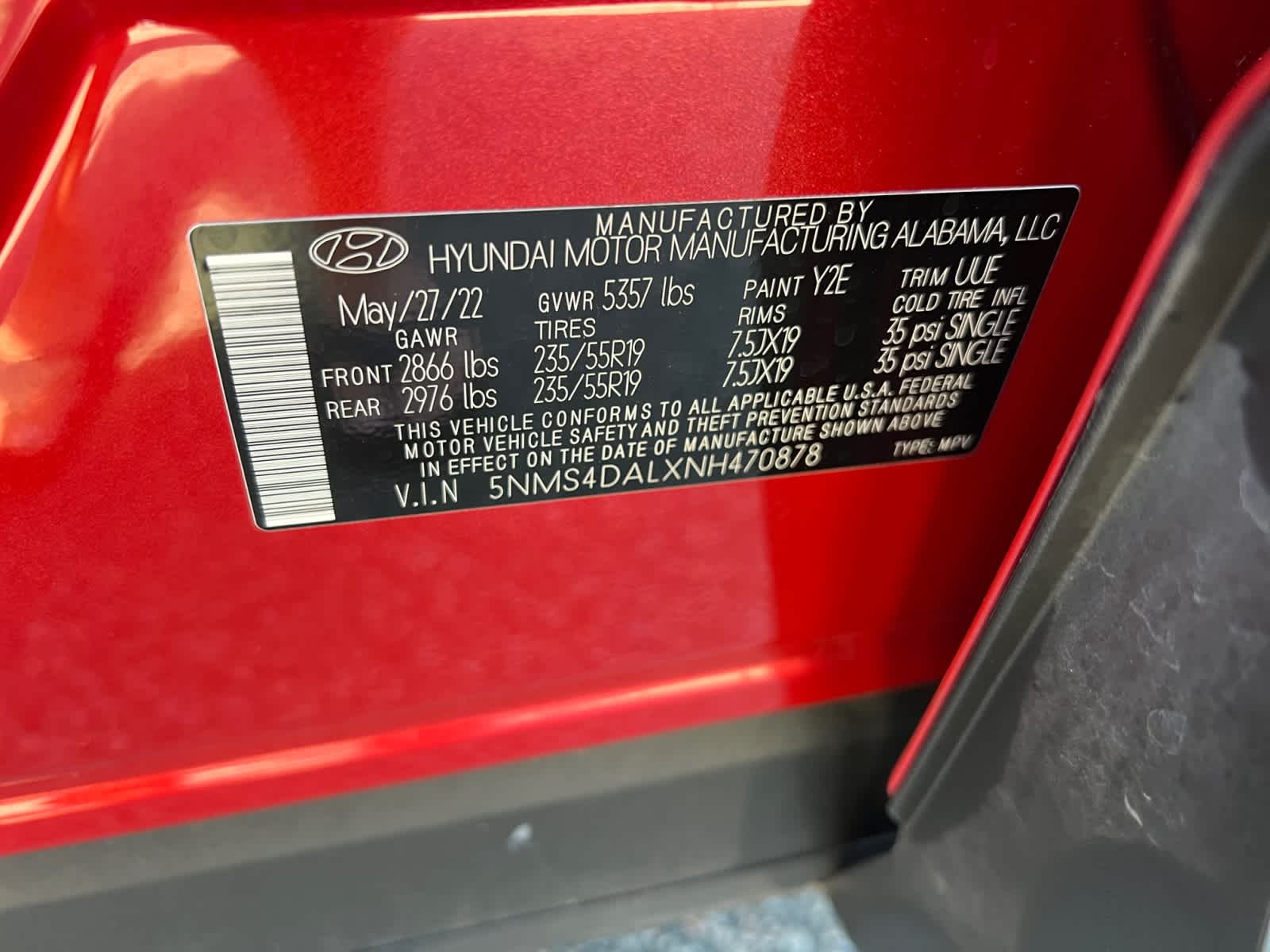 2022 Hyundai SANTA FE Limited AWD