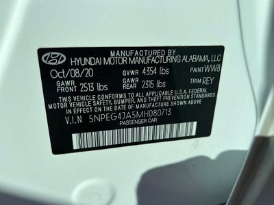 2021 Hyundai SONATA SE 2.5L