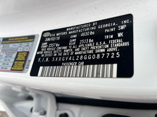 2016 Kia Optima 4dr Sdn SXL Turbo