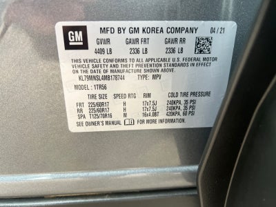 2021 Chevrolet Trailblazer AWD 4dr LS