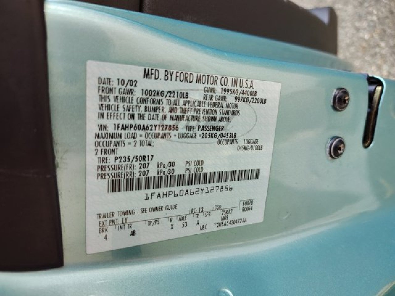 2002 Ford Thunderbird Premium