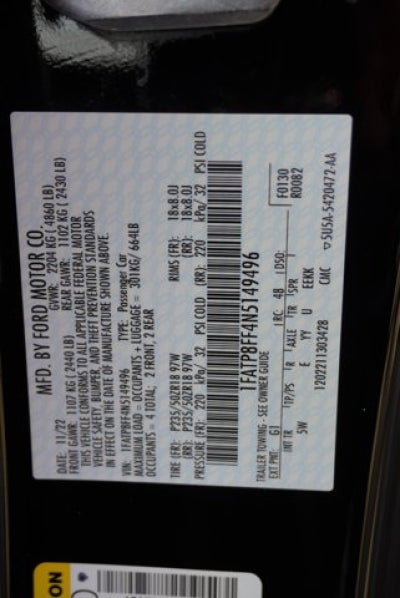 2022 Ford Mustang GT Premium Convertible