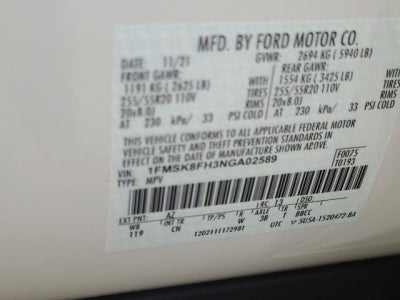 2022 Ford Explorer Limited 4WD