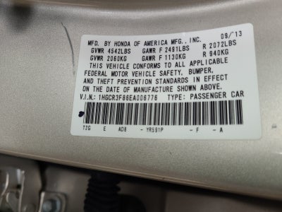 2014 Honda Accord Sedan EX-L V6 | Local One-Owner