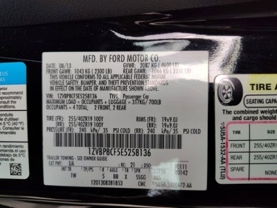 2014 Ford Mustang GT, Track Package