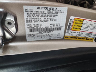 2018 Ford Fusion Hybrid S