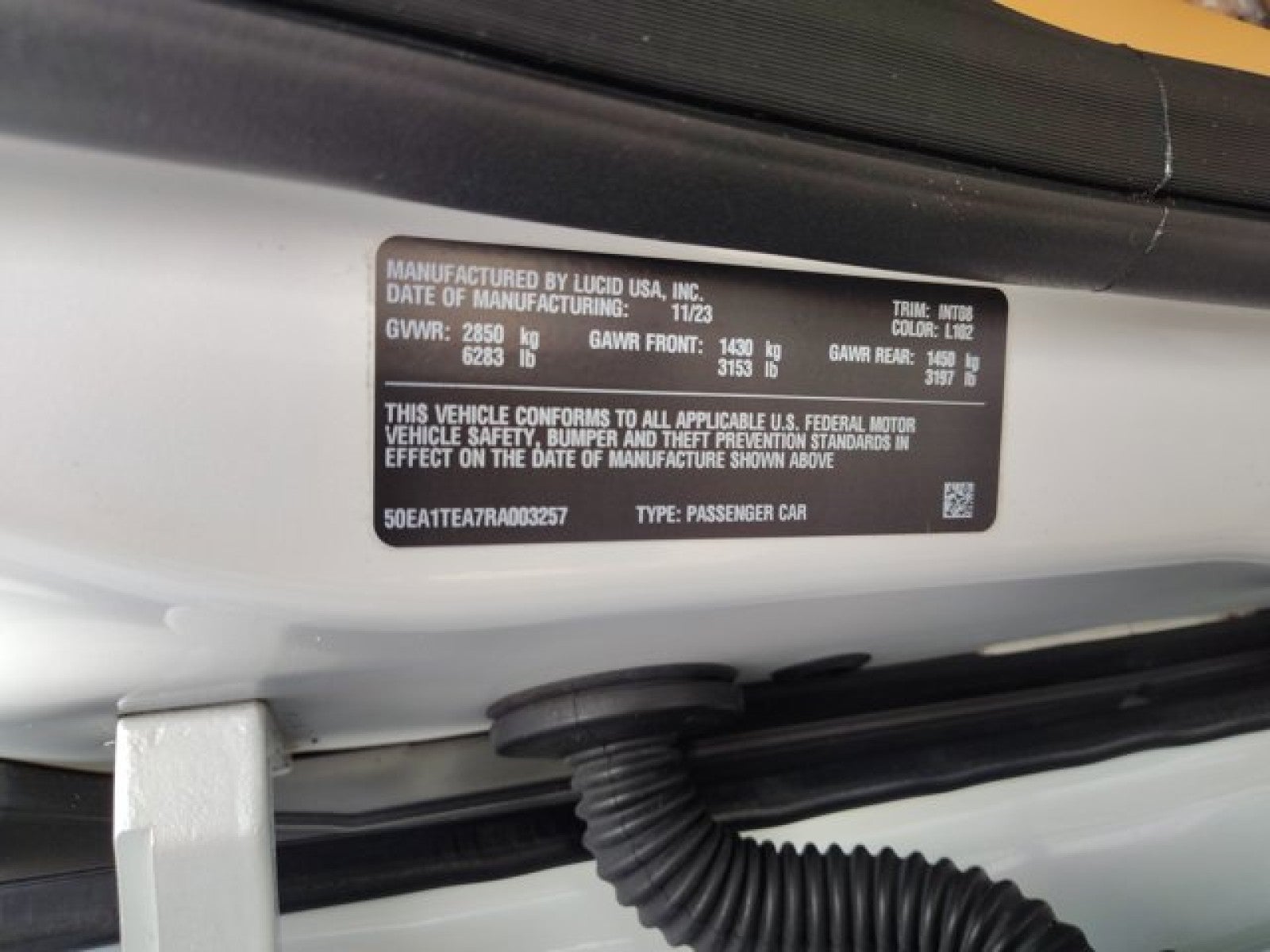 2024 Lucid Air Touring AWD | Tahoe interior, 20 Stealth Wheels