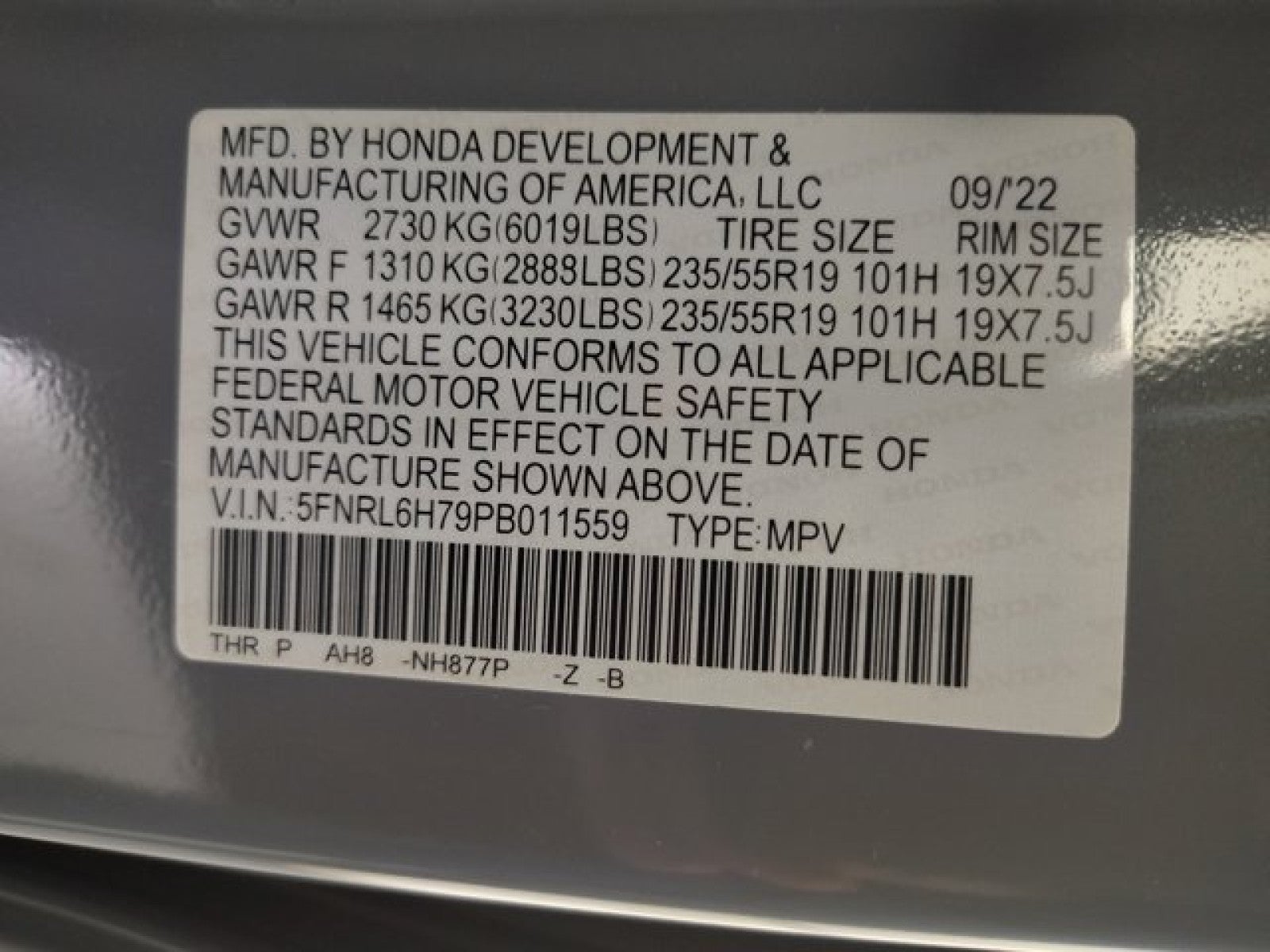 2023 Honda Odyssey Sport