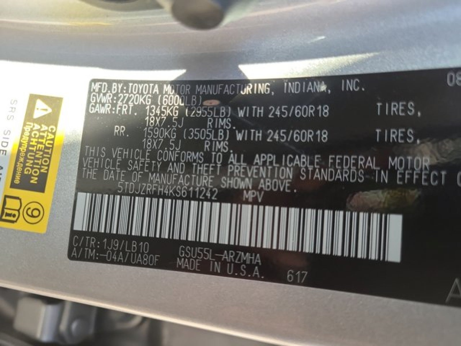 2019 Toyota Highlander XLE AWD