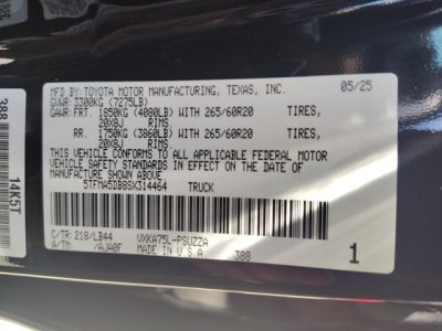 2025 Toyota Tundra 4WD 1794 Edition