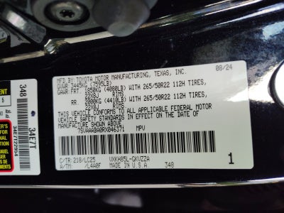 2024 Toyota Sequoia Capstone 4WD